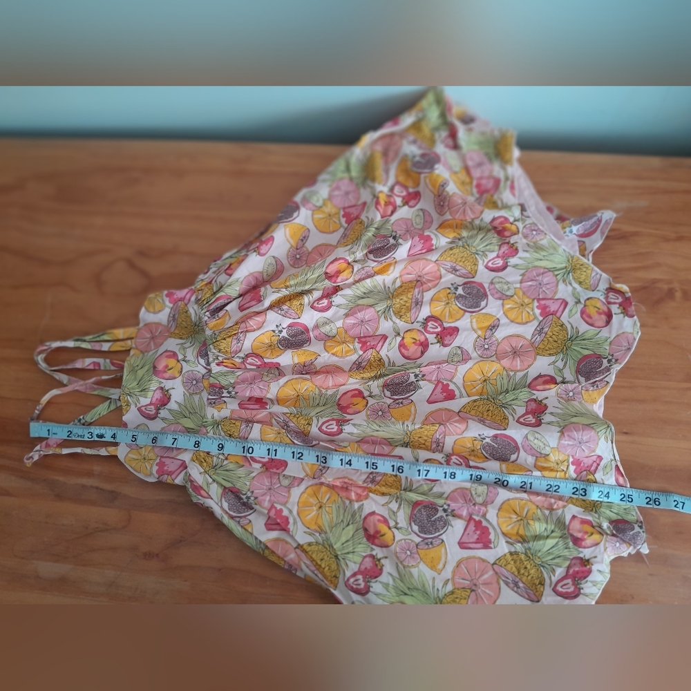 Colorful Fruit Print Strappy Sundress Size 4 - Picture 8 of 11
